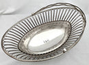 Georgian, George III, Old Sheffield Plate Cake Basket, circa 1780. Gray Family Crest.