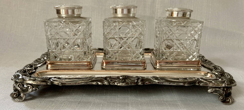 Georgian, George IV, Old Sheffield Plate Inkstand, circa 1820.
