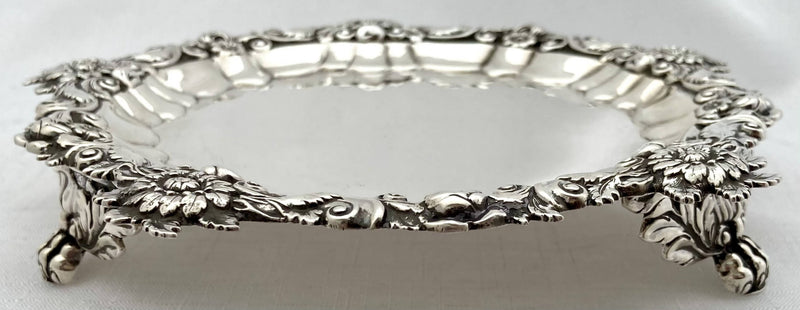 Georgian, George III, Silver Waiter. London 1818 William Burwash. 9.2 troy ounces.