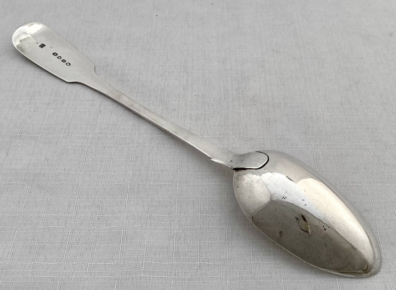 Victorian Silver Basting Spoon. London 1844 Samuel Hayne & Dudley Cater. 3.8 troy ounces.