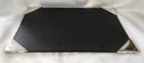 Rare Maltese Roman standard 917 silver desk blotting sheet holder.