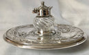 Victorian Neoclassical Silver Plated Inkstand. Elkington, 1876.