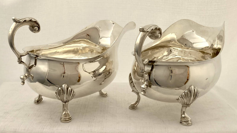 Georgian, George III, Pair of Silver Sauce Boats. London 1760 George Smith. 21.4 troy ounces.