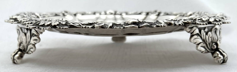 Georgian, George III, Silver Waiter. London 1818 William Burwash. 9.2 troy ounces.