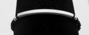 New Black Spinel Beaded Bracelet in Sterling Silver 7.5 Inch