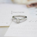 Platinum Certified 0.57ct Diamond Solitaire Ring