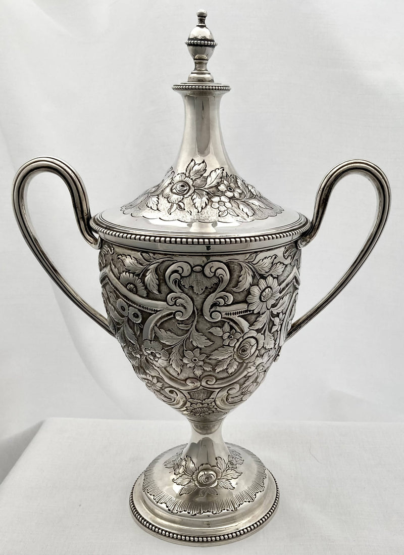 Georgian, George III, silver cup & cover. London 1776 Charles Wright. 36.90 troy ounces.