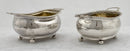 Georgian, George III, Pair of Silver Salts. London 1809 Thomas James. 5.6 troy ounces.