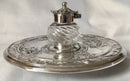 Victorian Neoclassical Silver Plated Inkstand. Elkington, 1876.