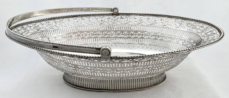 Georgian, George III, Silver Basket. London 1781. 23 troy ounces.