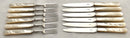 Late Victorian Cased Set of Silver Plated & Mother of Pearl Fruit Cutlery for Twelve. Allen & Darwin of Sheffield & London.